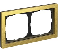 2-постовая рамка Systeme Electric ArtGallery PURE, Металл, Золото GAL312402