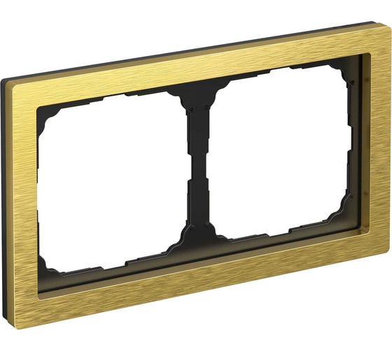2-постовая рамка Systeme Electric ArtGallery PURE, Металл, Золото GAL312402