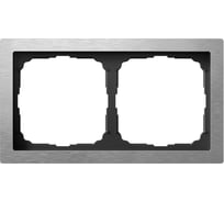 2-постовая рамка Systeme Electric ArtGallery PURE, Металл, Алюминий GAL312102