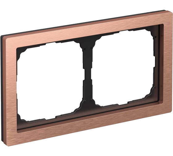 2-постовая рамка Systeme Electric ArtGallery PURE, Металл, Медь GAL312502