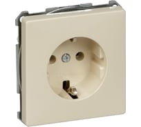 Розетка Systeme Electric Merten SD Бежевый 16А с заземляющим контактом, без шторки SE MTN2301-4044