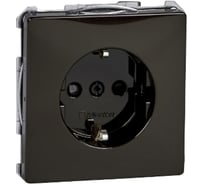 Механизм розетки Systeme Electric Merten SD Коричневый 16A с заземлением и шторками SE MTN2300-4015