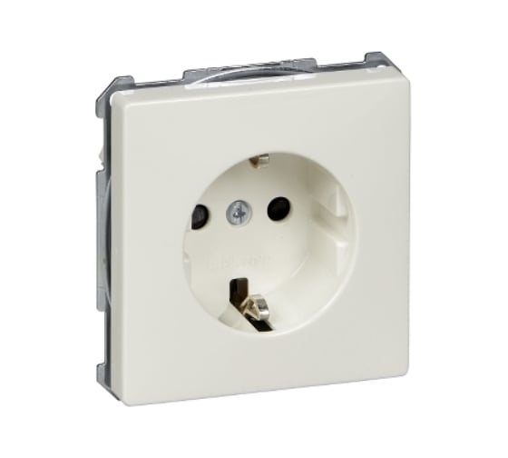 Розетка Systeme Electric Merten SD Бежевый 16А с заземляющим контактом, со шторками SE MTN2300-4019 1