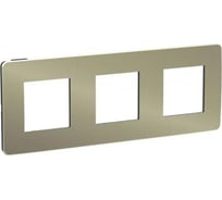 3-ная рамка Systeme Electric Unica Studio Бронза/Антрацит SE NU280652