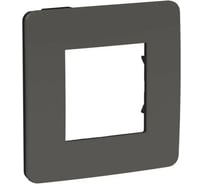 1-ая рамка Systeme Electric Unica Studio Дымчато-серая/Антрацит SE NU280222