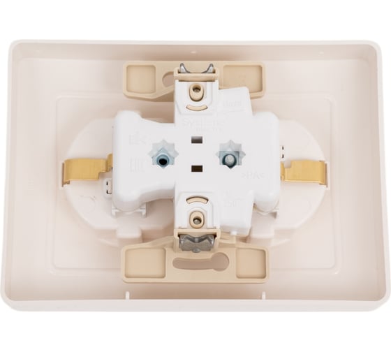 Розетка Systeme Electric Blanca внутр Молочная 2-ая с/з со шторками, 16А, 250В SE BLNRS001122