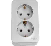 Розетка Systeme Electric Blanca наруж Алюминий 2-ая с/з без шторок, 16А, 250В SE BLNRA010203