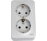 Розетка Systeme Electric Blanca наруж Алюминий 2-ая с/з без шторок, 16А, 250В SE BLNRA010203 1