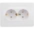 Розетка Systeme Electric Blanca внутр Бел 2-ая с/з со шторками, 16А, 250В SE BLNRS001121 5