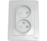 Розетка Systeme Electric Blanca внутр Алюминий 2-ая б/з со шторками, 16А, 250В SE BLNRS000123 1