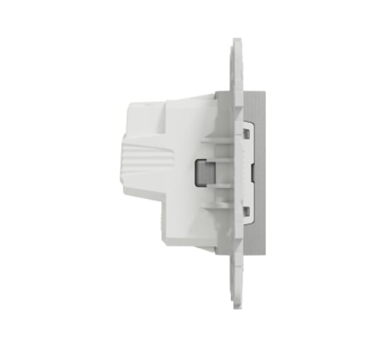 Розетка Systeme Electric Unica New Алюминий с заземлением, со шторками, винтовой зажим, 16А, 250В NU503730