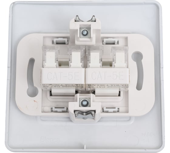 Компьютерная розетка Systeme Electric Blanca внутр Алюминий 2-ая RJ45 SE BLNIS045453