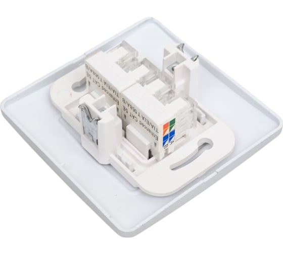 Компьютерная розетка Systeme Electric Blanca внутр Алюминий 2-ая RJ45 SE BLNIS045453