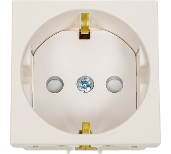 Розетка Systeme Electric Wessen 45 Белый с заземлением, для каБелыйь-каналов RAL9010 SE RN16-113-BE