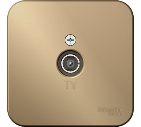 TV розетка Systeme Electric Blanca наруж Титан изолир. пластина SE BLNTA000014