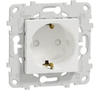 Розетка Systeme Electric Unica New Белый с заземлением, со шторками, винтовой зажим, 16А, 250В NU503718