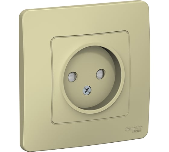 Розетка Systeme Electric Blanca внутр Беж б/з со шторками, 16А, 250В SE BLNRS000117 1