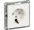 Розетка Systeme Electric Wessen 59 Матовый хром с заземлением, с защитными шторками SE RS16-152-5-86 1