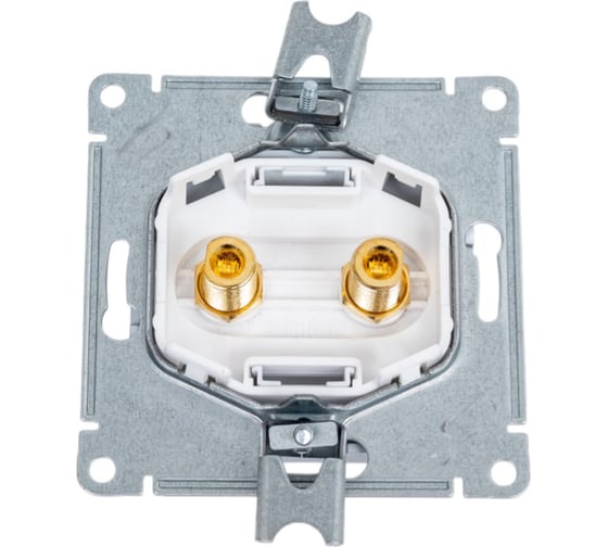 Аудиорозетка Systeme Electric AtlasDesign Алюминий двухместная SE ATN000387