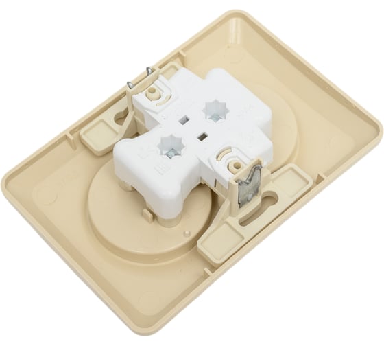 Розетка Systeme Electric Этюд Крем 2-ая без заземления, без шторок 16А 250B SE PC16-105K