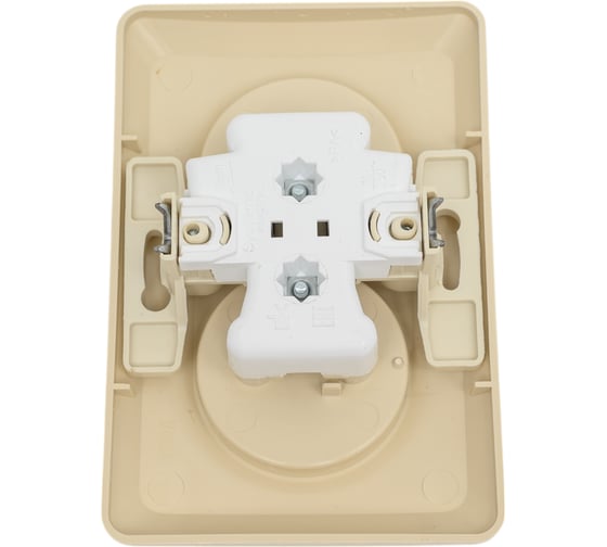 Розетка Systeme Electric Этюд Крем 2-ая без заземления, без шторок 16А 250B SE PC16-105K