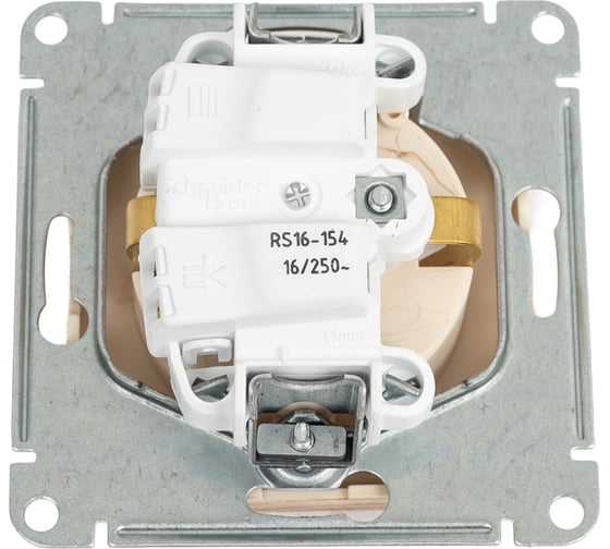 Розетка Systeme Electric Wessen 59 Сосна с заземлением, без шторок, 16А SE RS16-154-7-86