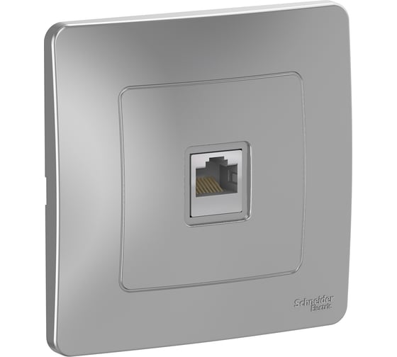 Компьютерная розетка Systeme Electric Blanca внутр Алюминий RJ45 SE BLNIS045003