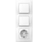 Розетка+выключатель Systeme Electric Blanca внутр Бел з/к шт 16А, 250В+выкл1кл.+выкл 1кл. SE BLNBS101101 1