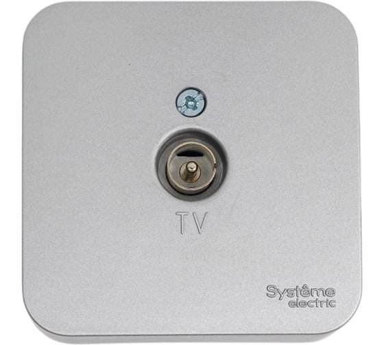 TV Розетка Systeme Electric Blanca наруж Алюминий изолир. пластина SE BLNTA000013