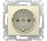 Розетка Systeme Electric Sedna Бежевый 1-ая 16А с заземляющим контактом, без шторок, быстрозажимные контакты SE SDN3001847 1
