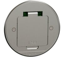Круглый люк Systeme Electric US+ размер XS с 1 розеткой 2К+З металлический IP44 SE INS52101