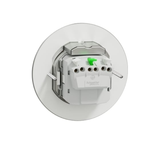 Круглый люк Systeme Electric US+ размер XS с 1 розеткой 2К+З металлический IP44 SE INS52101