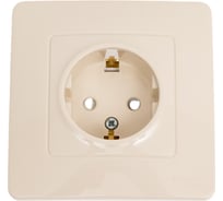 Розетка Systeme Electric Blanca внутр Беж с/з со шторками, 16А, 250В SE BLNRS001117