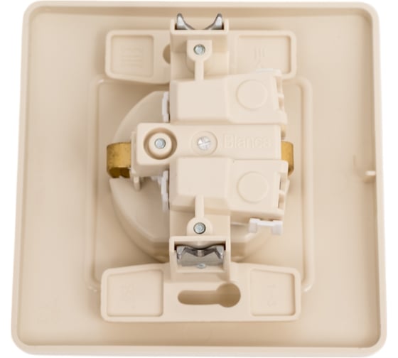 Розетка Systeme Electric Blanca внутр Беж с/з со шторками, 16А, 250В SE BLNRS001117