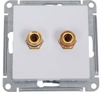 Аудиорозетка Systeme Electric AtlasDesign Бел двухместная SE ATN000187