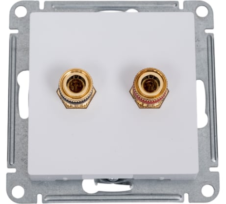 Аудиорозетка Systeme Electric AtlasDesign Бел двухместная SE ATN000187