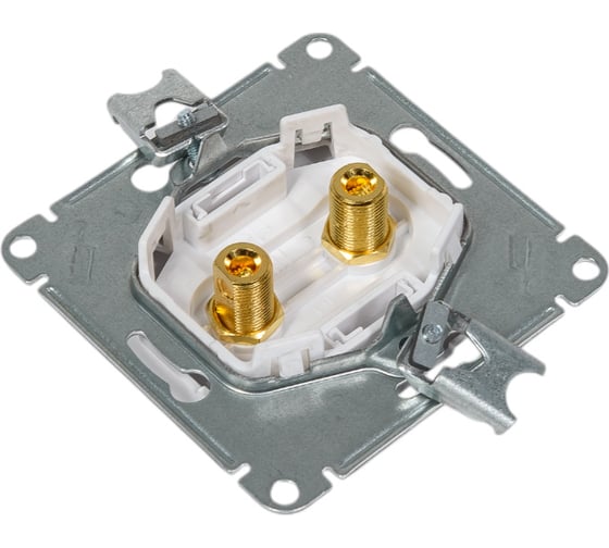Аудиорозетка Systeme Electric AtlasDesign Бел двухместная SE ATN000187