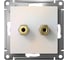 Аудиорозетка Systeme Electric AtlasDesign Жемчуг двухместная SE ATN000487 2