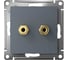 Аудиорозетка Systeme Electric AtlasDesign Грифель двухместная SE ATN000787 2