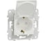 Розетка Systeme Electric Unica New Белый с заземлением, со шторками, с крышкой, 16А, 250В, IP40 NU503718TA 1