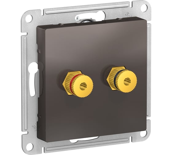 Аудиорозетка Systeme Electric AtlasDesign Мокко двухместная SE ATN000687 1