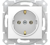 Розетка Systeme Electric Sedna Белый 1-ая 16А с заземляющим контактом, без шторок, быстрозажимные контакты SE SDN3001821
