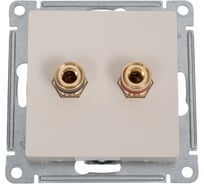 Аудиорозетка Systeme Electric AtlasDesign Беж двухместная SE ATN000287