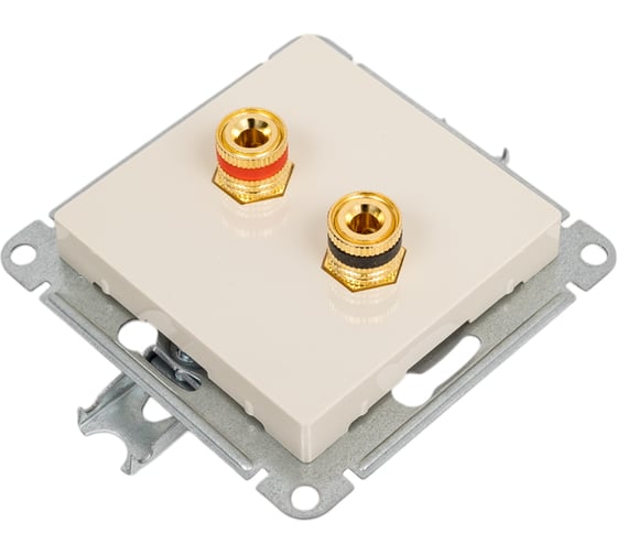 Аудиорозетка Systeme Electric AtlasDesign Беж двухместная SE ATN000287