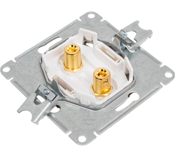 Аудиорозетка Systeme Electric AtlasDesign Беж двухместная SE ATN000287