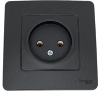 Розетка Systeme Electric Blanca внутр Антрацит б/з без шторок 16А, 250В SE BLNRS000016