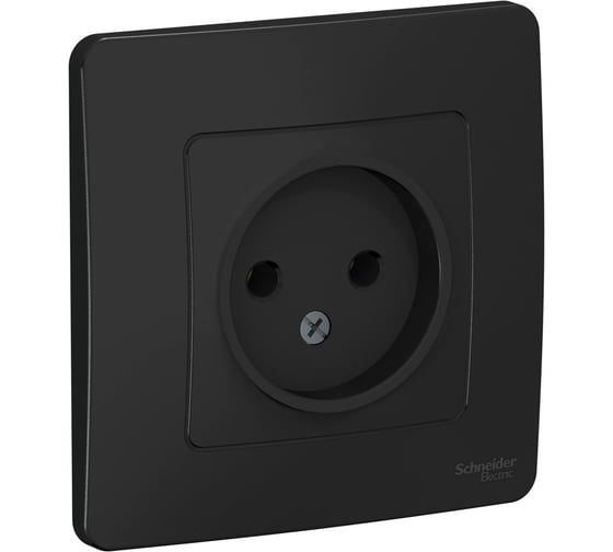Розетка Systeme Electric Blanca внутр Антрацит б/з без шторок 16А, 250В SE BLNRS000016