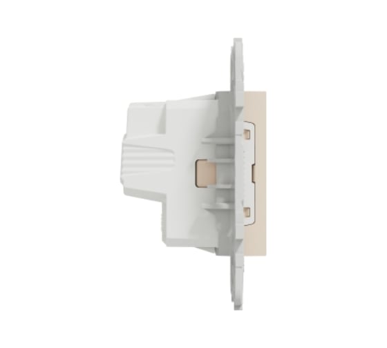Розетка Systeme Electric Unica New Бежевый с заземлением, без шторок, винтовой зажим, 16А, 250В, NU503644