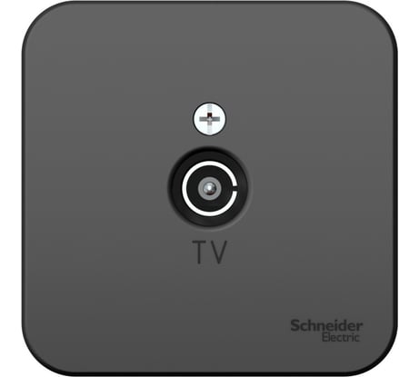 TV розетка Systeme Electric Blanca наруж Антрацит изолир. пластина SE BLNTA000016