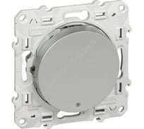 Переключатель Systeme Electric Odace Алюминий 1-клавишный с подсветкой LED SE S53R263